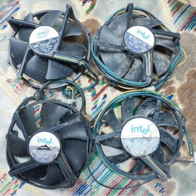 INTEL Fan DC 12v High Speed 3600/4500Rpm Bekas Processor Pendingin