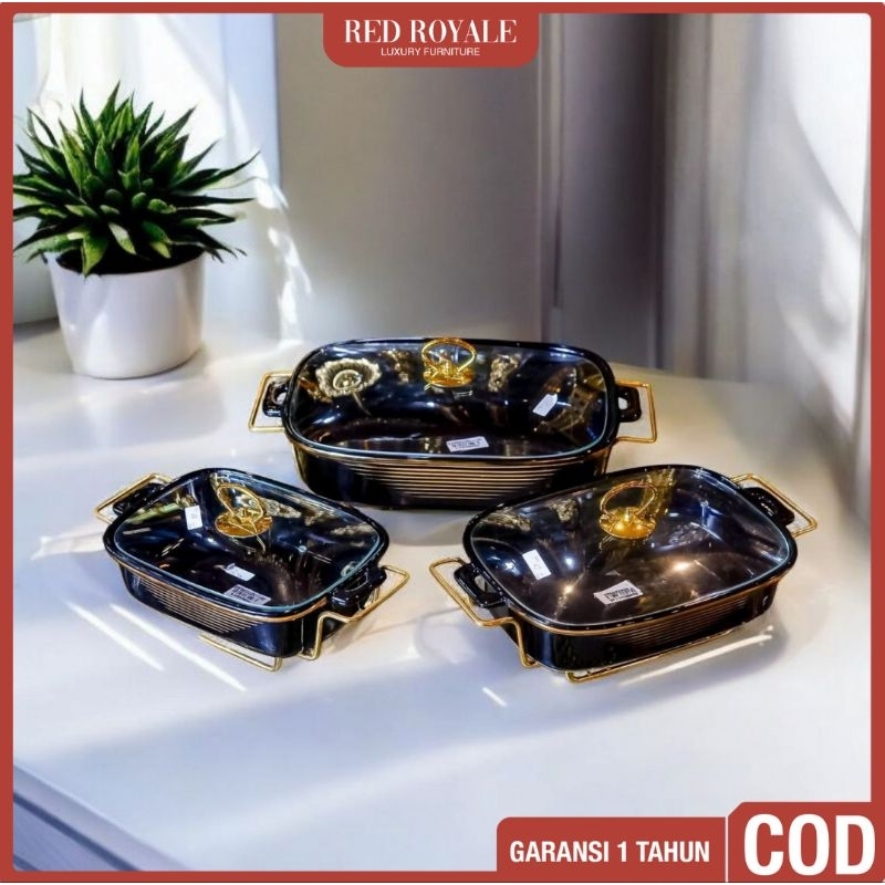 prasmanan mangkuk vicenza keramik petak hitam tempat penyimpanan makanan lauk pauk sup sambal wadah 