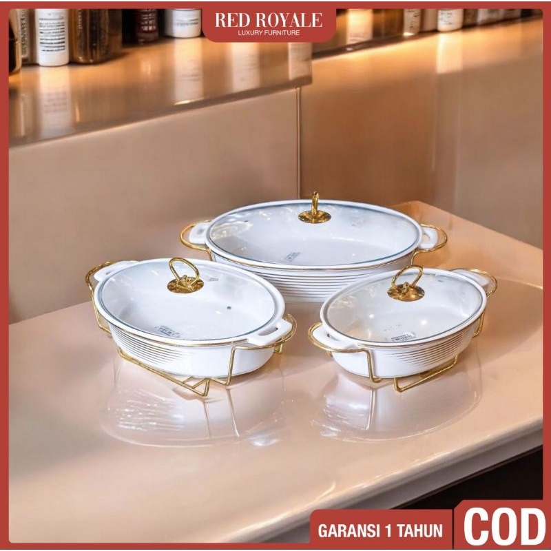 prasmanan mangkuk vicenza keramik oval putih tempat penyimpanan makanan lauk pauk sup sambal wadah s