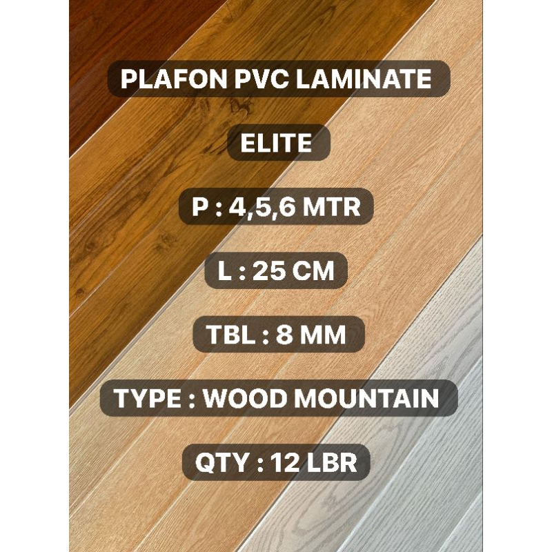 Plafon PVC Laminated Merk Elite tipe E01-3WM