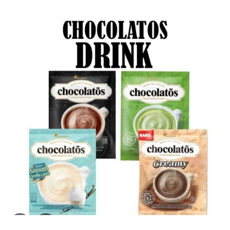 

coklat drink/chokolatos drink all varian/ cokelatos drink all varian/coklat/matcha/creamy/vanila/25grx10(renceng)