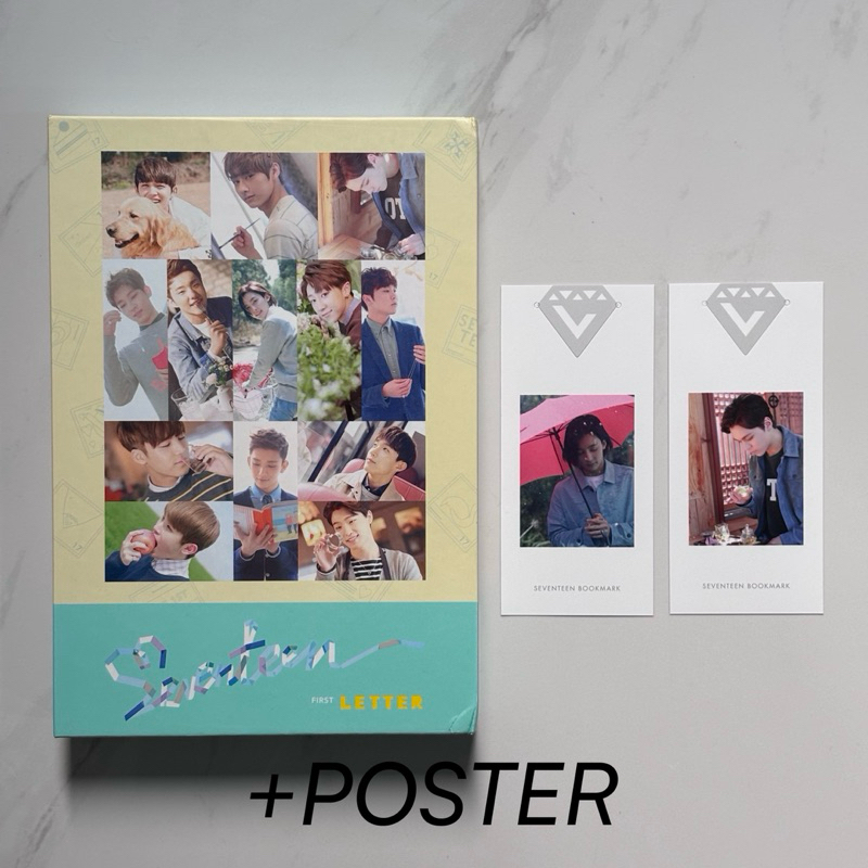 [FIRST PRESS] SEVENTEEN SVT 1ST ALBUM LOVE&LETTER LETTER VER. BOOKMARK JEONGHAN VERNON SET PRELOVED 