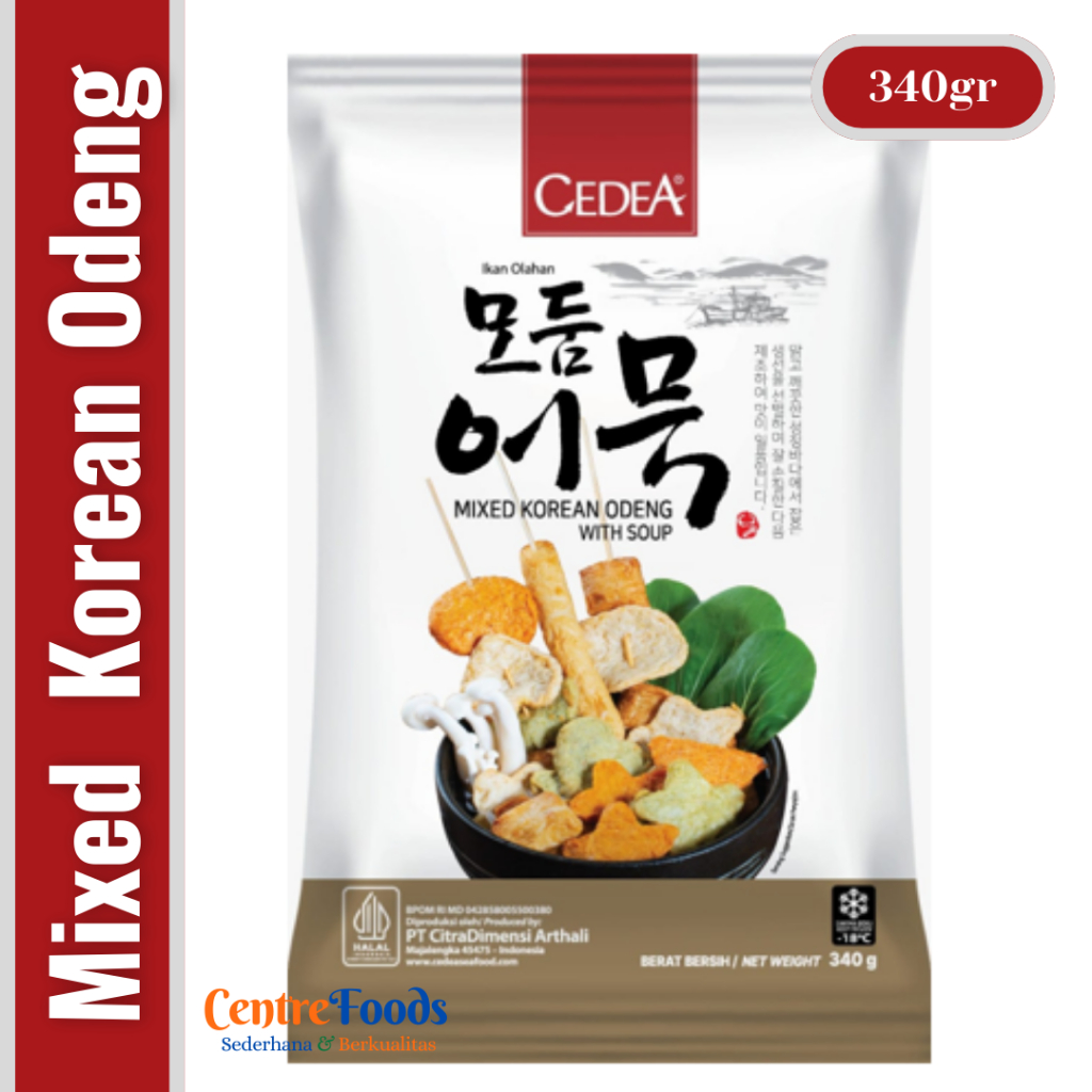 

Mixed Korean Odeng With Soup - Cedea | 340gr [ Harga Per BKS ]