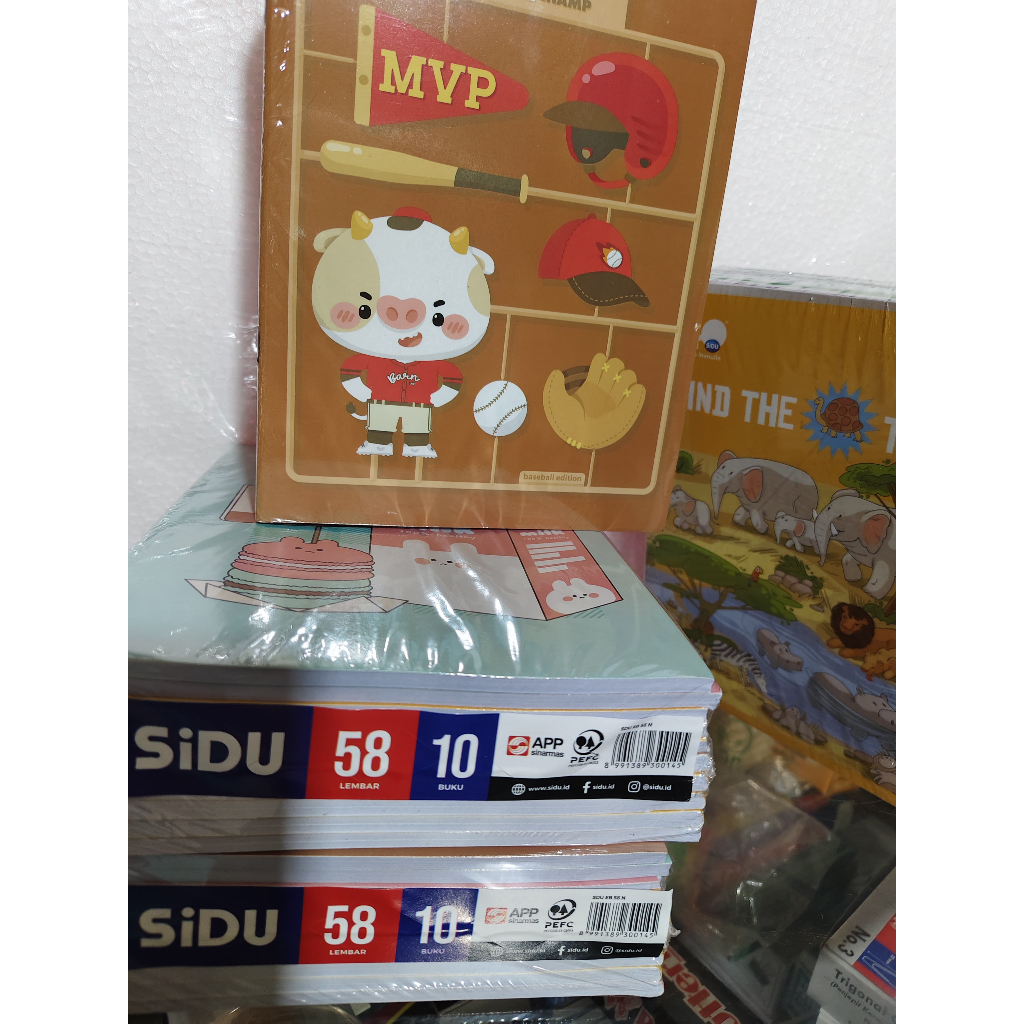 

Buku Tulis Sidu Isi 58 / 38 lembar ( 1Pak / 10Pcs )