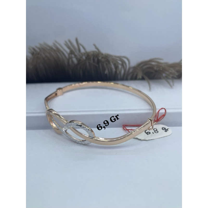 gelang bangle italy emas perhiasan 750%karat 17