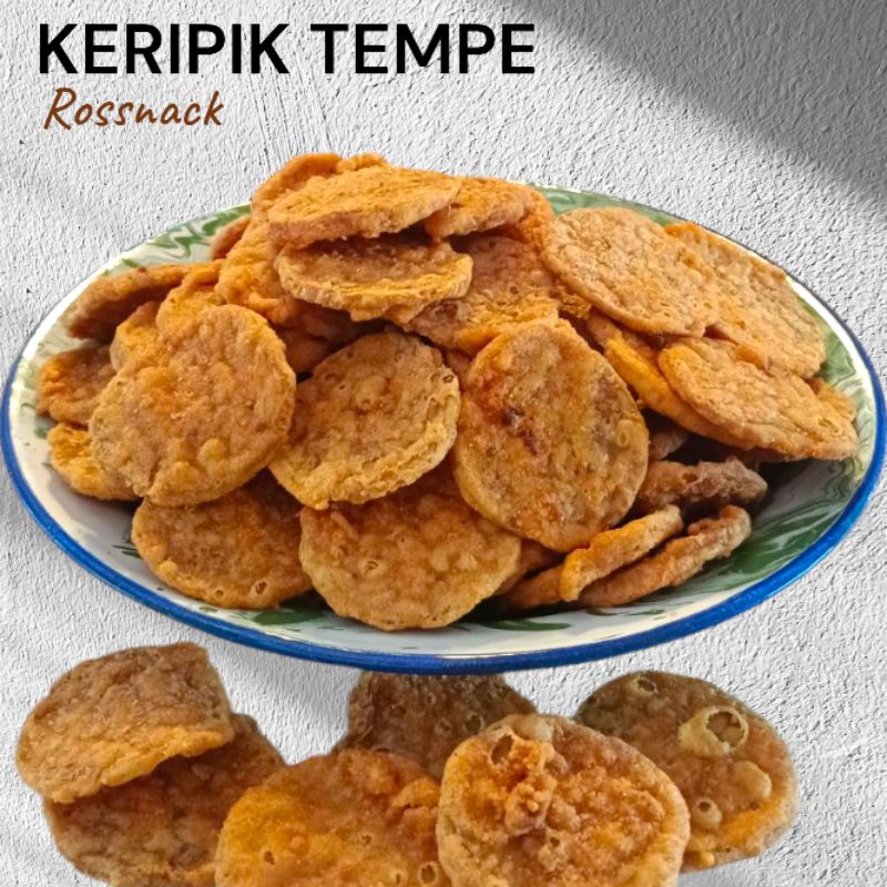 

Tempe goreng bandung original asin gurih 1kg