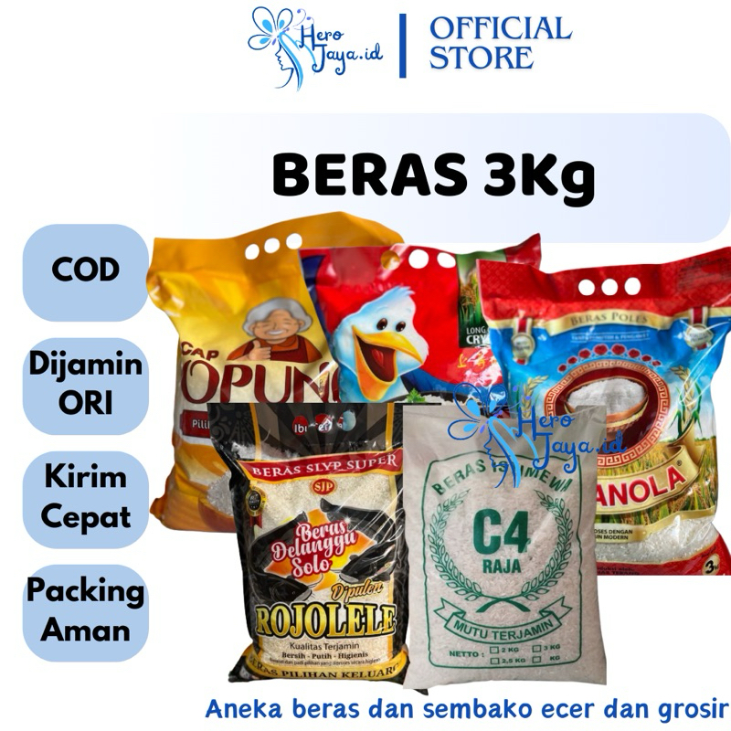 

BERAS 3KG PELIKAN SINTANOLA OPUNG RAJALELE
