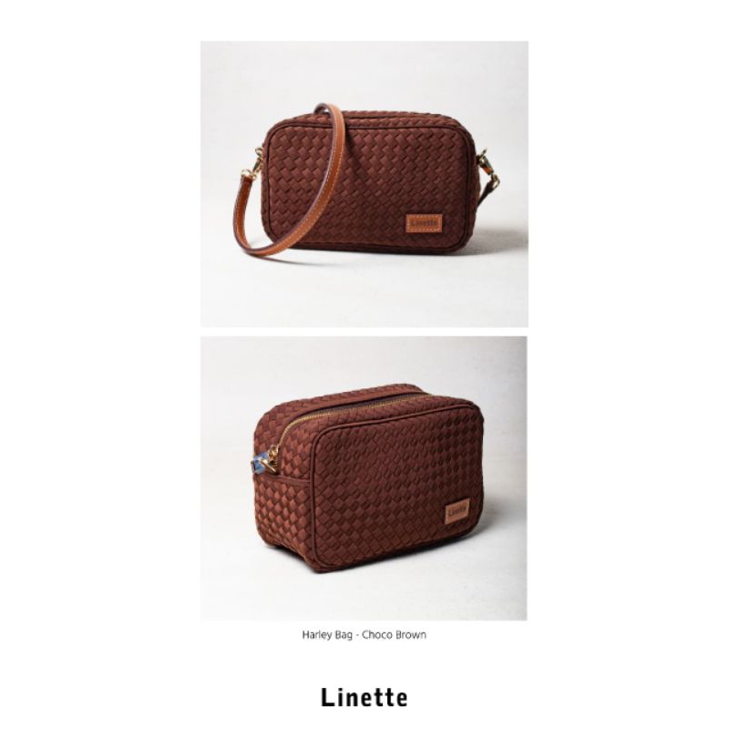 Linette harley pouch/ pouch anyam/ sling bag anyam