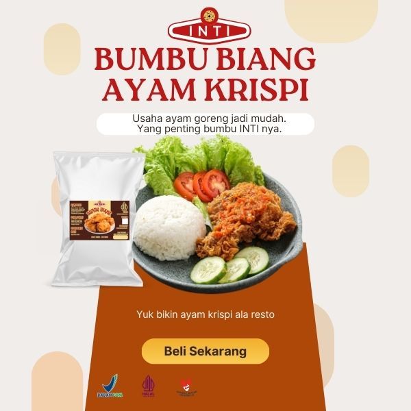 

Tepung Bumbu Biang INTI Tepung Fried Chicken Ayam Kentaki Krispi