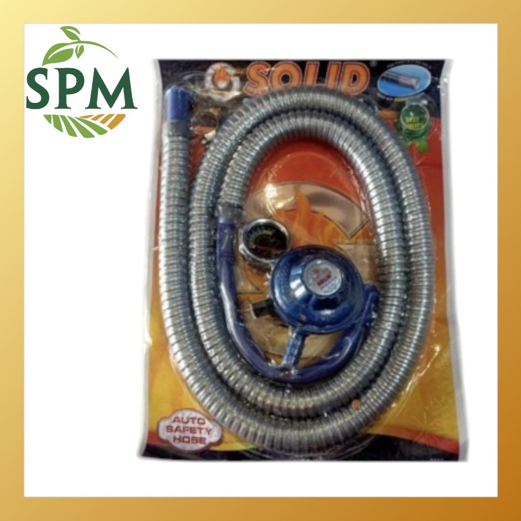 SPM Selang Gas Komplit + Kepala Regulator Meter Solid Anti Bocor Dan Tikus