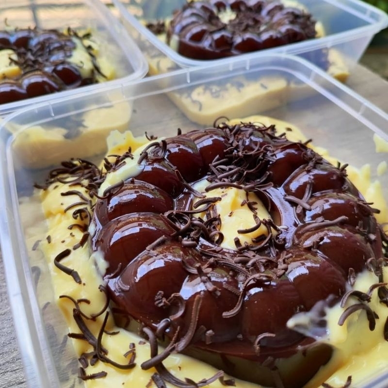

[inn.dessert] Puding Siram Vla Puding Premium Coklat Vanilla Puding Hias Cemilan Manis
