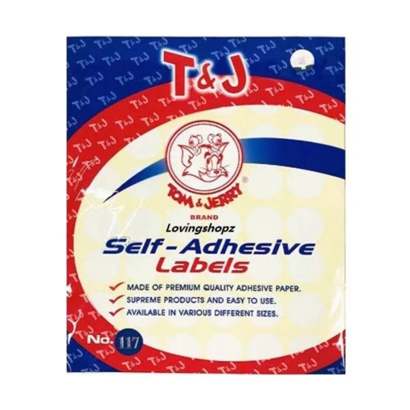 

label sticker tom jerry bulat no.117