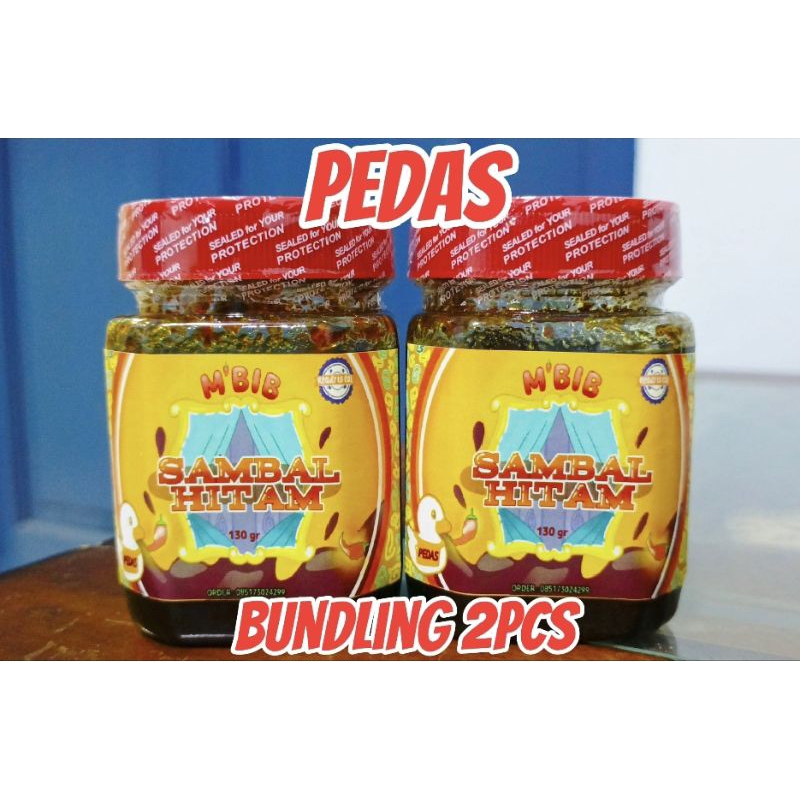 

kemasan paket hemat varian pedas M'BIB SAMBAL HITAM x2( pedas).