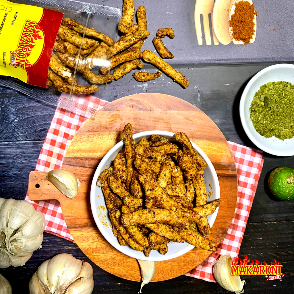 

Basreng Krekek - Pedas Bawang Asin dan Pedas Daun Jeruk - 80gr