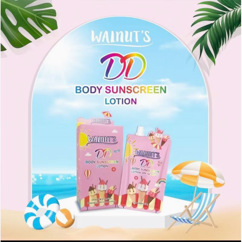 DD WALNUT'S BODY SUNSCREEN LOTION SPF 50PA++ MADE IN THAILAND