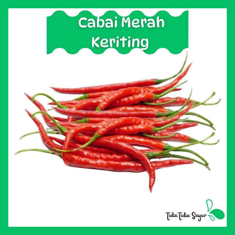 

CABAI MERAH KERITING 100gr - TukaTuku Sayur