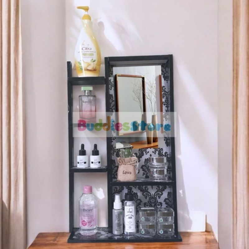 Rak Kosmetik Gantung New / Rak Kosmetik Kayu Kokoh Dan Kuat