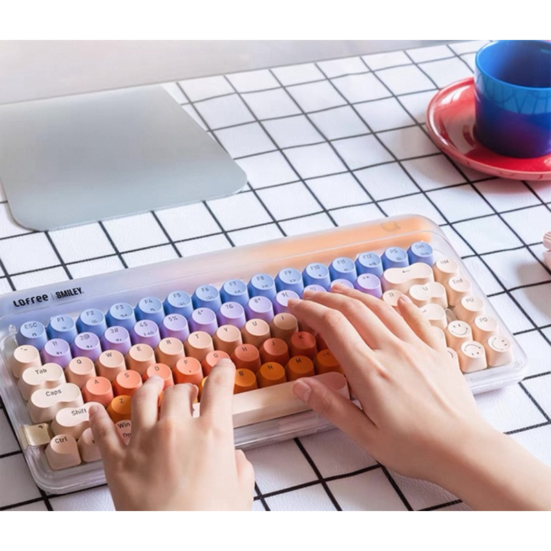 Lofree Keyboard smiley Mechanical Keyboard 84 key