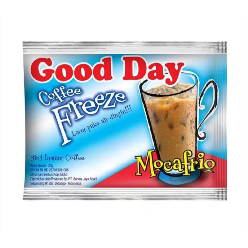 

Good Day Freeze Mocafrio 1 renceng isi 10 sachet