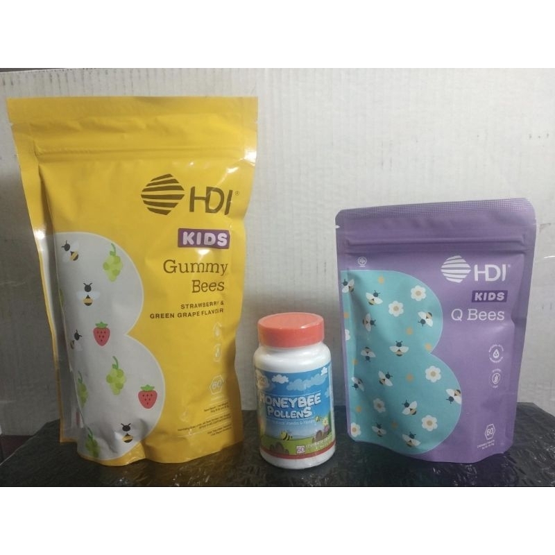 VITAMIN ANAK Honey Bee Pollen pollens kids 3 Qbees Gummy bees Hunny bees immunitas napsu makan kecer