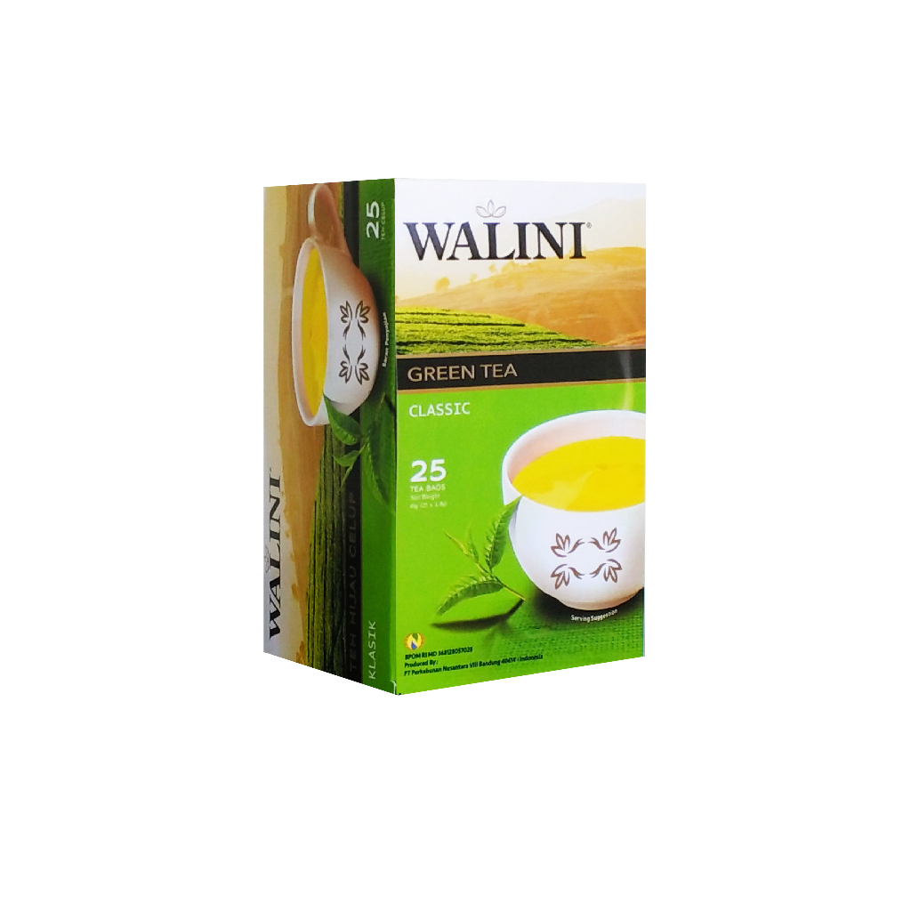

Walini Teh Hijau Celup Klasik Green Tea 25 Kantung