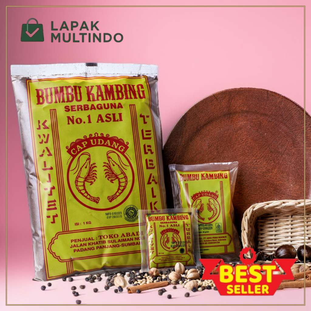 

Bumbu Masak Kambing Cap Udang 50gr Bumbu Kambing Nikmat Lezat Terlaris