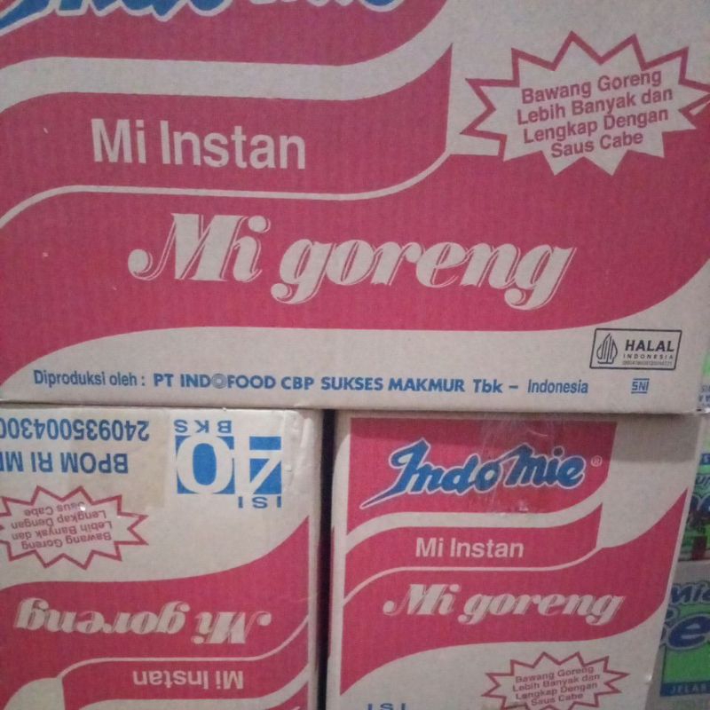 

Indomie Goreng satu karton