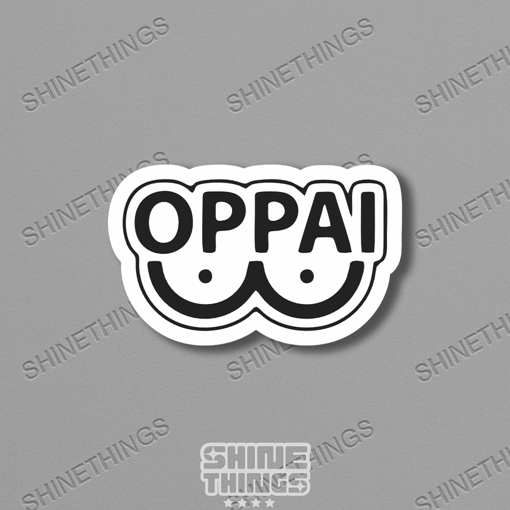 

[Stiker Satuan] stiker aesthetic OPPAI || sticker aesthetic brand hypebeast OPPAI