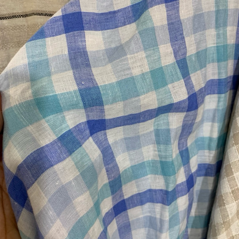 Kain cotton linen - Bahan Kain katun linen premium - Kain linen motif  - Kain katun motif - Kain kat