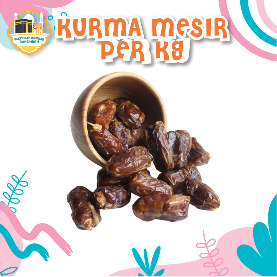 

Kurma Madu Mesir1kg/kurma mesir/gizza dates/golden valley/el rowad Bisa Pergram