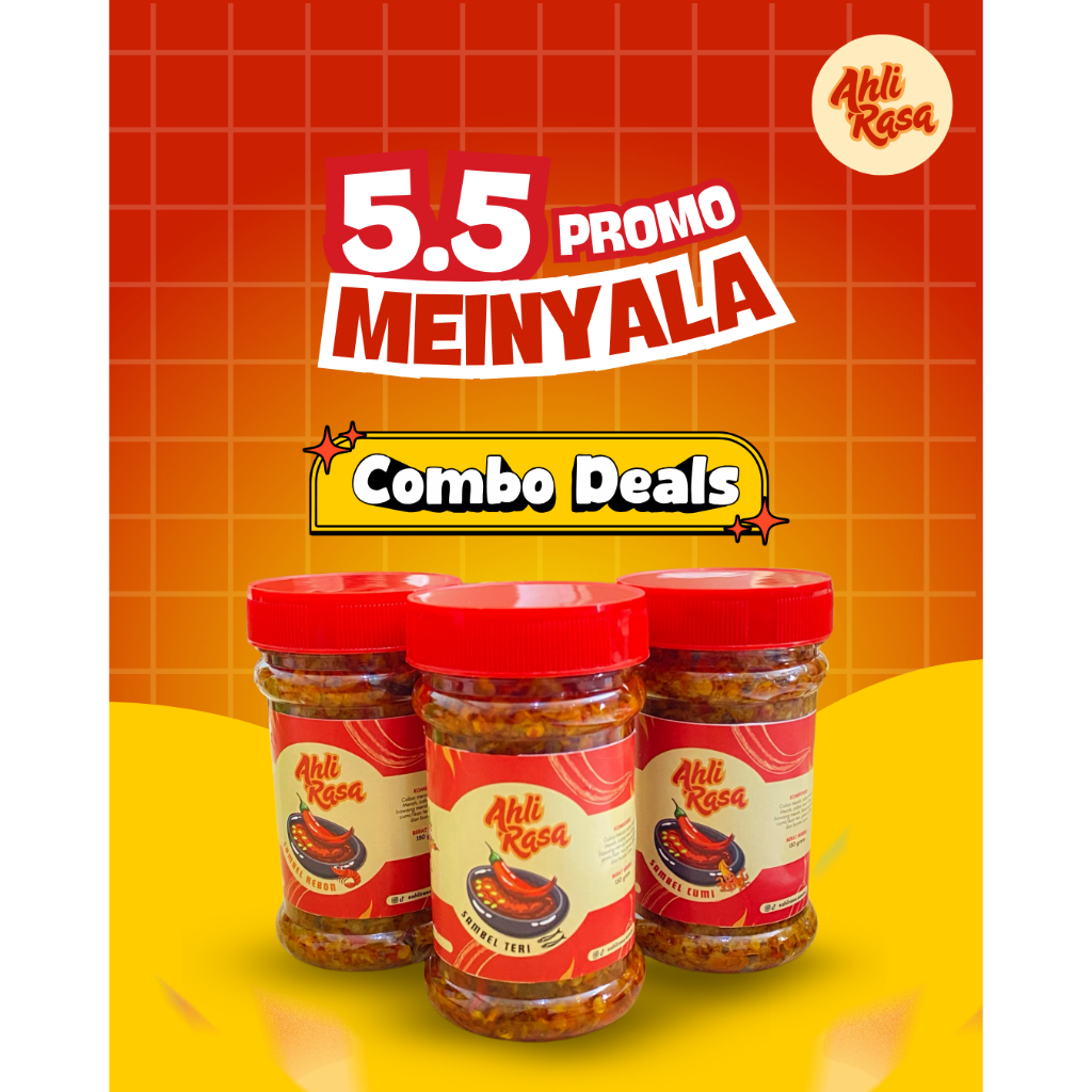 

LEBIH HEMAT 3 PCS - AHLI RASA - SAMBEL CUMI | SAMBEL TERI | SAMBEL REBON | SAMBAL CUMI | SAMBAL TERI | SAMBAL REBON