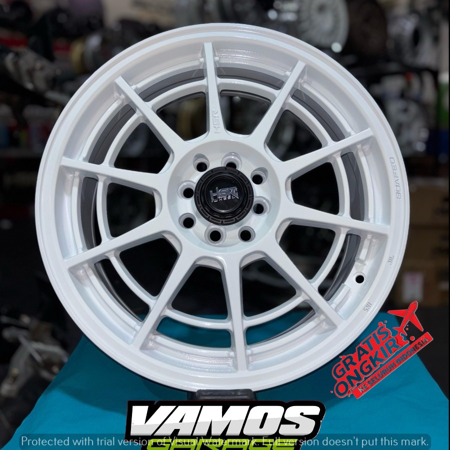 Velg Racing R17 Hsr Wheel Boafeo Lubang Pcd 4x100-4x114,3 Pelek Model Enkei Spider R17