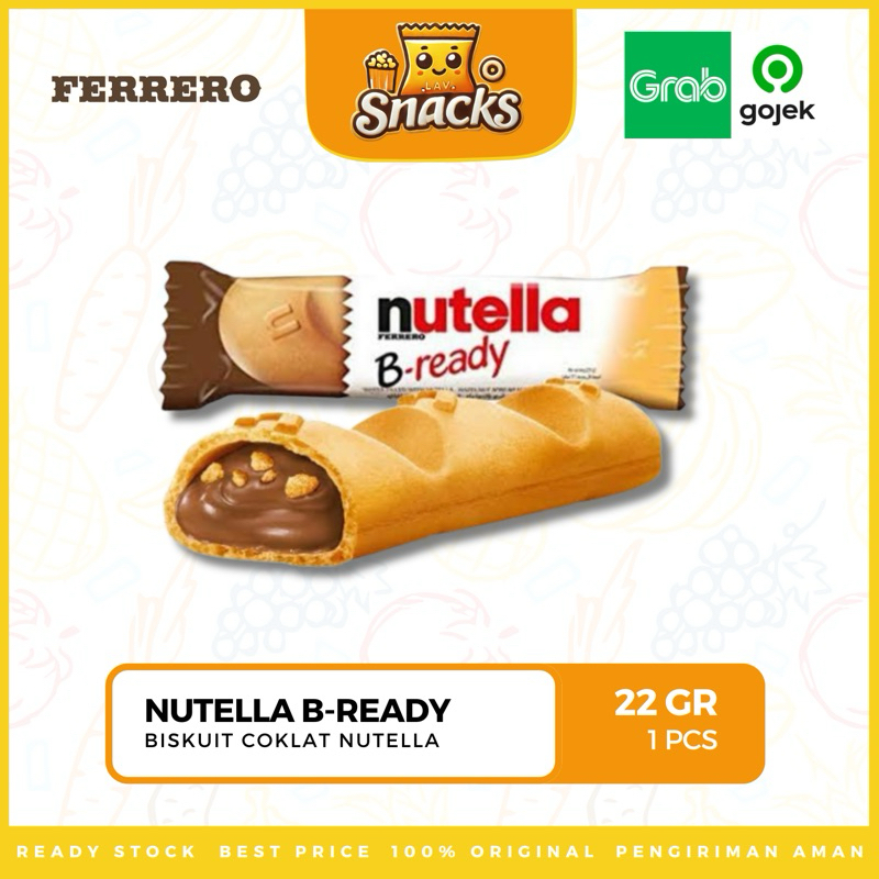 

Lav.Snacks︱Nutella B-Ready Chocolate Wafer 22GR - 1 PCS