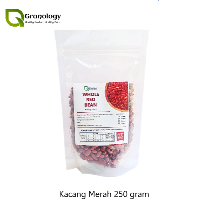 

Kacang Merah / Red Bean (250 gram) by Granology