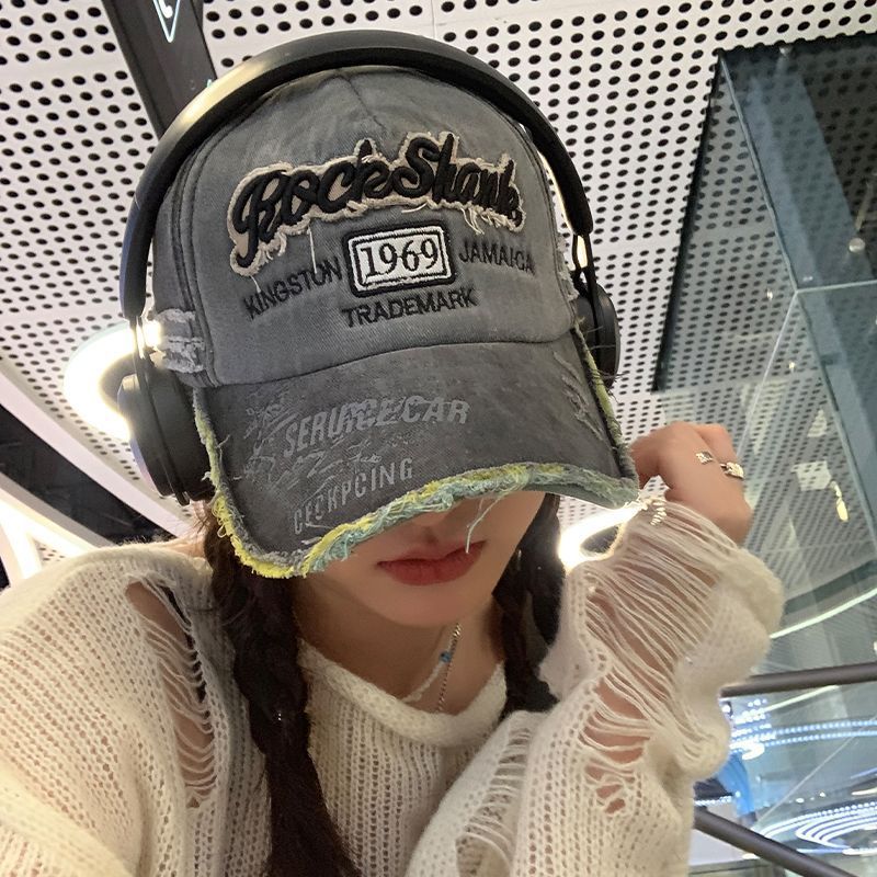 Topi Baseball Retro Amerika - Topi Couple Wash Vintage untuk Pria & Wanita | Topi Sun Visor Musim Pa