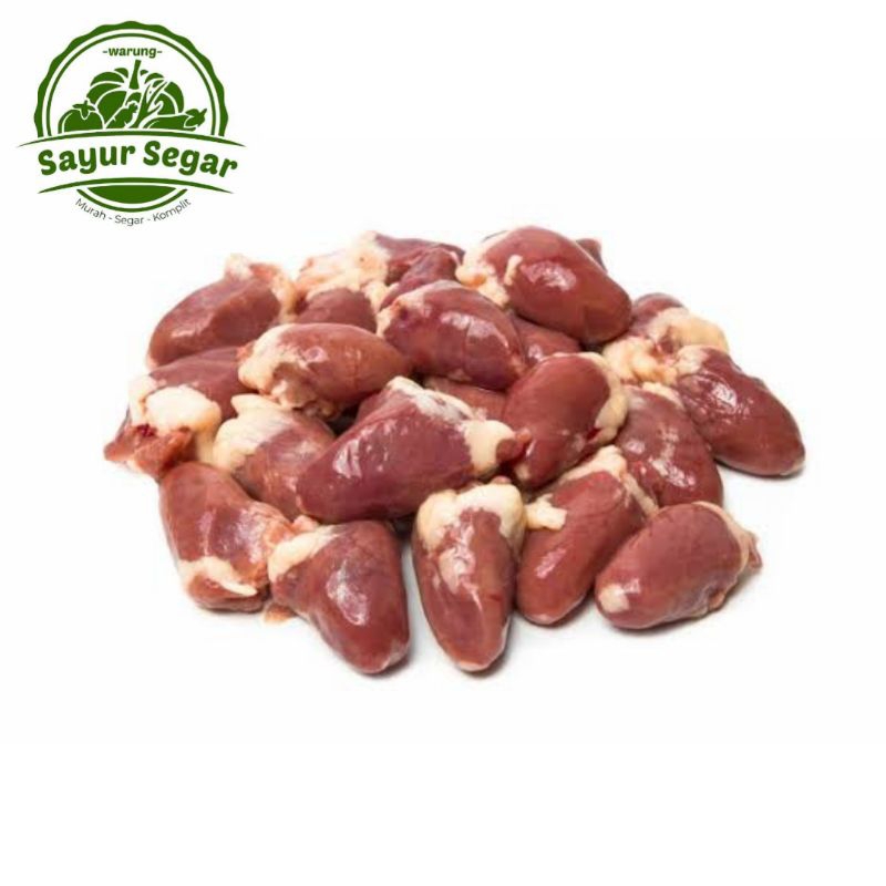 Jantung Ayam Segar / Ati Ayam Segar / Ampela Ayam Segar / Hati Ayam Segar - 1Kg