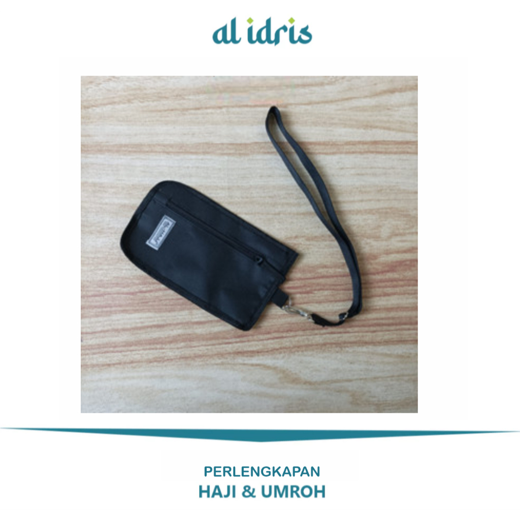 Tas Kartu Waterproof Pria Wanita/Dompet Kartu Anti Air Sling Pouch Wallet Tas Leher Kartu Nama AL HA