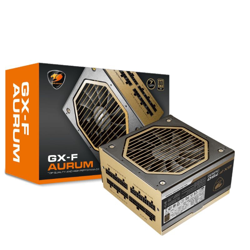 Cougar GX-F AURUM 650 PSU 650W 80+ Gold Cable Fully Modular - Gold Black