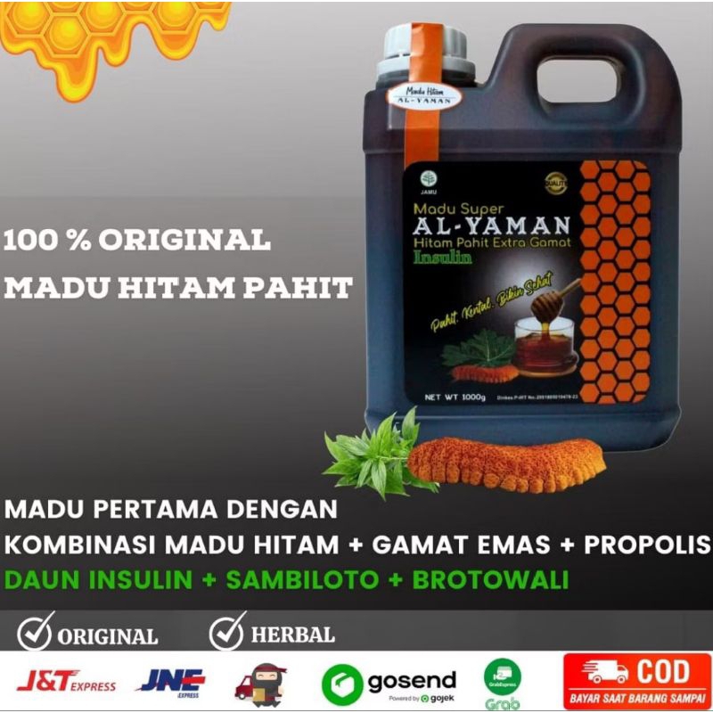 

asli madu hitam pahit 1kg untuk kolesterol dan diabetes