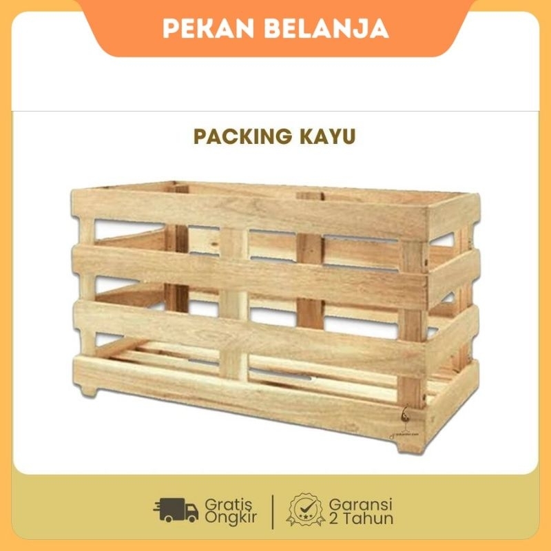 

Packing Kayu Tambahan untuk Pengiriman Luar JABODETABEK – Wajib untuk Barang Pecah Belah | Aman & Kuat | Khusus Luar Pulau Jawa | Tambahan Keamanan Produk saat Pengiriman