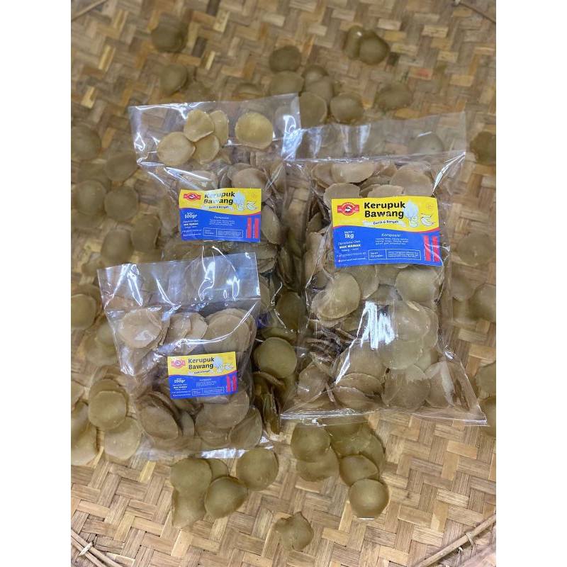 

Kerupuk Beras Bawang (Mentah), Netto: 1 Kg, 500 gr, 250 gr. Mak Mamak [Bisa COD]