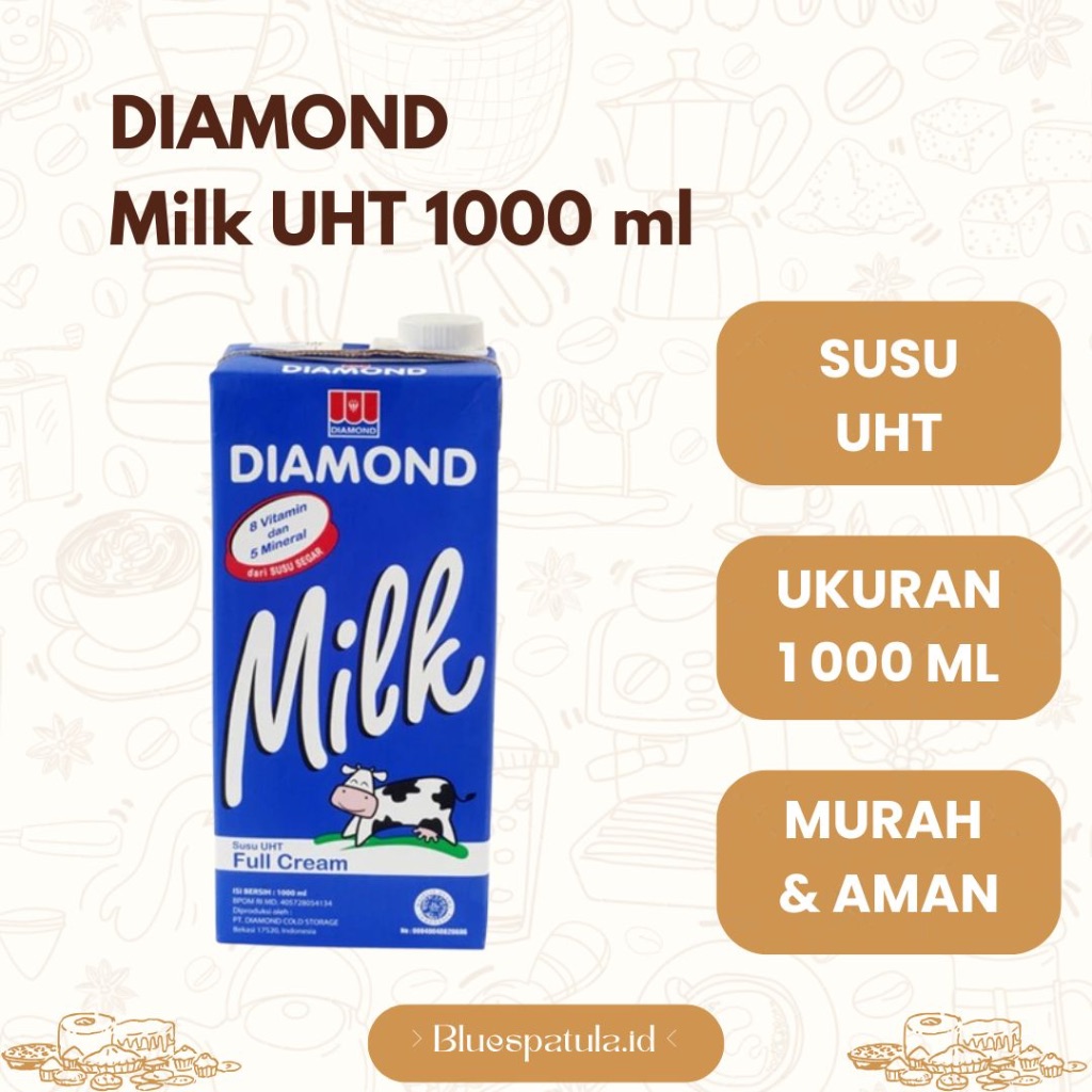 

Diamond Milk Full Cream 1L/ Susu Full Cream