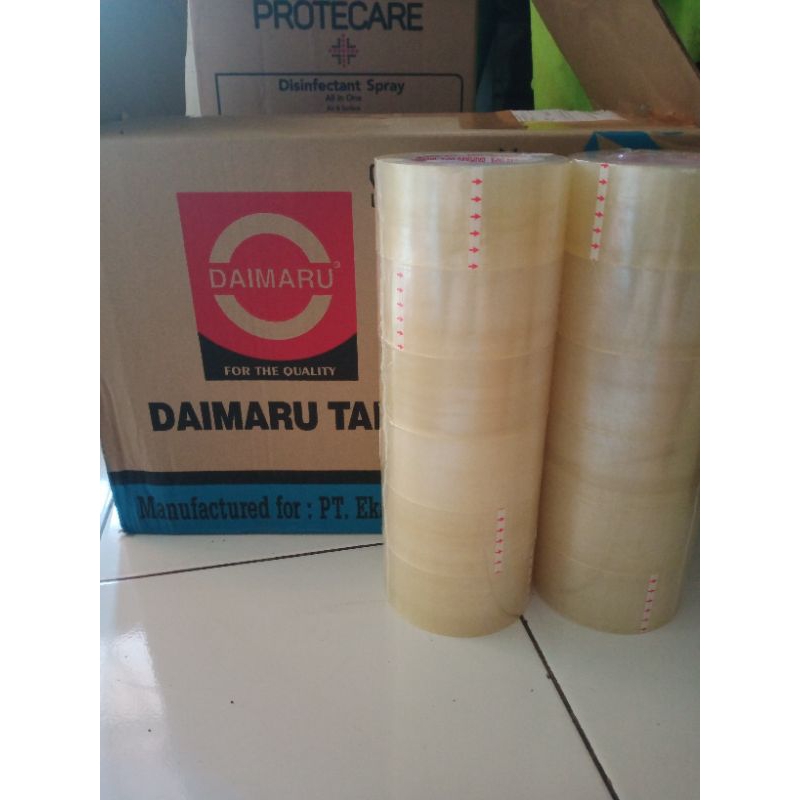 

Daimaru lakban bening 48mmx90yard / selotip bening besar ( 6 rolll )