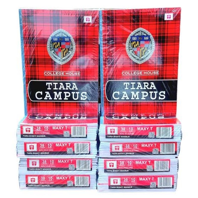 

Buku Tulis Campu Tiara Boxy B5 36/50 lembar 1 pack isi 10 buku