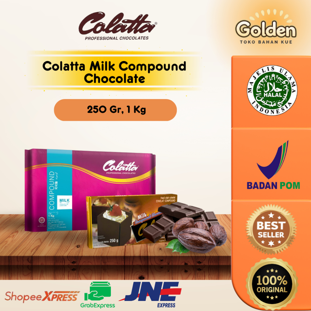 

Colatta Milk Compound Chocolate / Coklat Batang Colatta 250 gr, 1 Kg