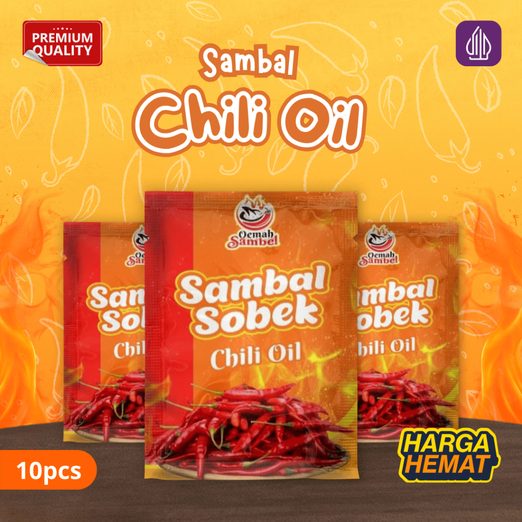 

Sambal Sobek - Paket Sambal Sachet Chili Oil Kemasan Praktis (10pcs)