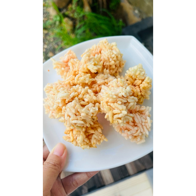

Rengginang Goreng/Rengginang Goreng Rasa cumi, udang, bawang putih, terasi