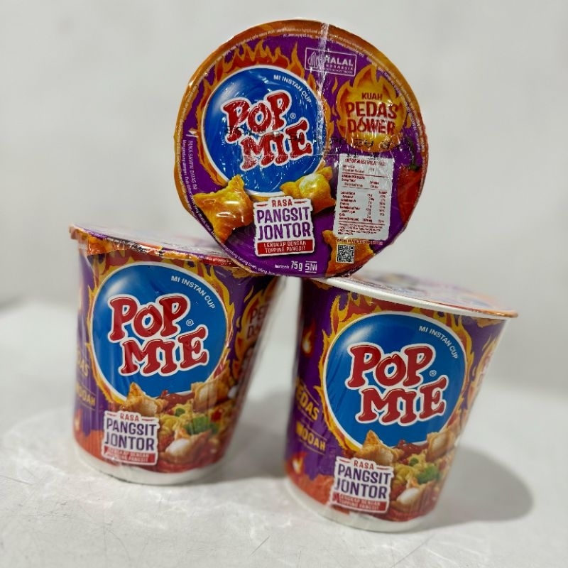 Pop mie mi instan pedes dower pangsit jontor