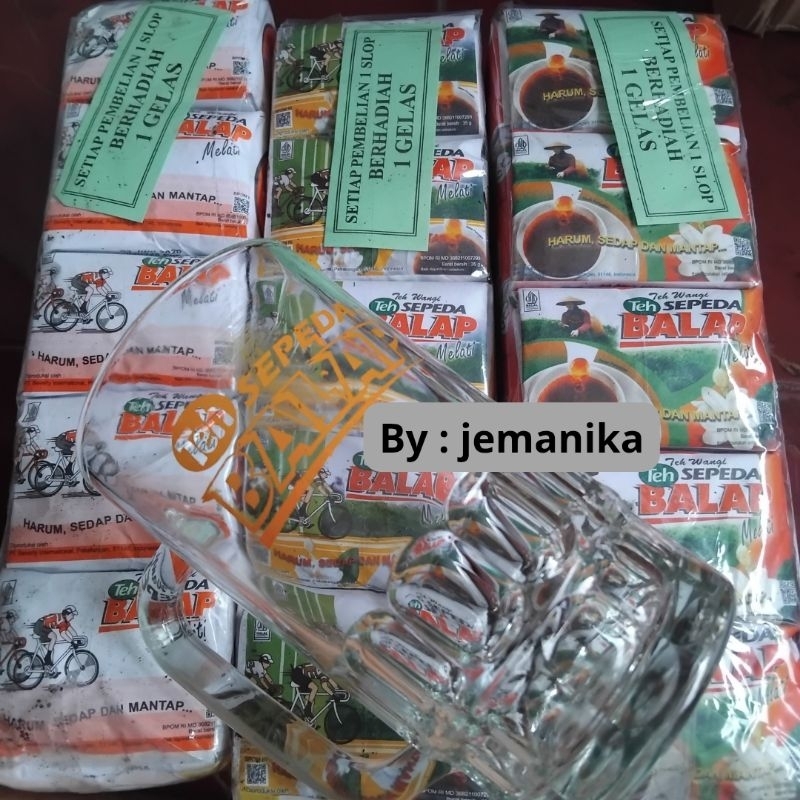 

[FREE GELAS] Teh Sepeda Balap 1 Slop @35gr x 10 pcs Teh Sepeda Balap Solo Teh Solo