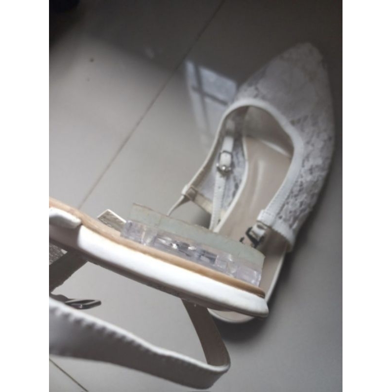 mules brukat/mules wedding shoes